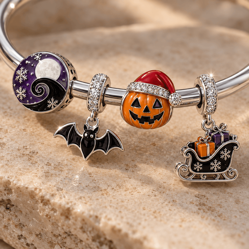 TNBC Sliver Charm Bracelet Set TMH
