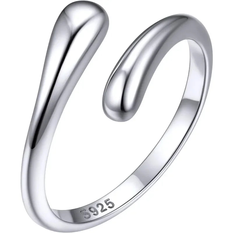 925 Sterling Silver Toe Ring, Adjustable Minimalist Band, Hypoallergenic Barefoot Jewelry for Women Summer Beach